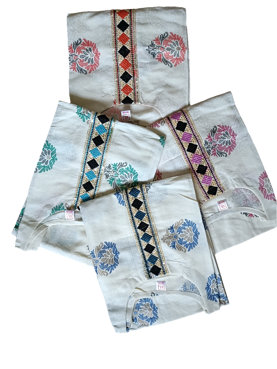 Elegant Cotton Kurti for Women | Embroidered Neck Design | Daily & Office Wear