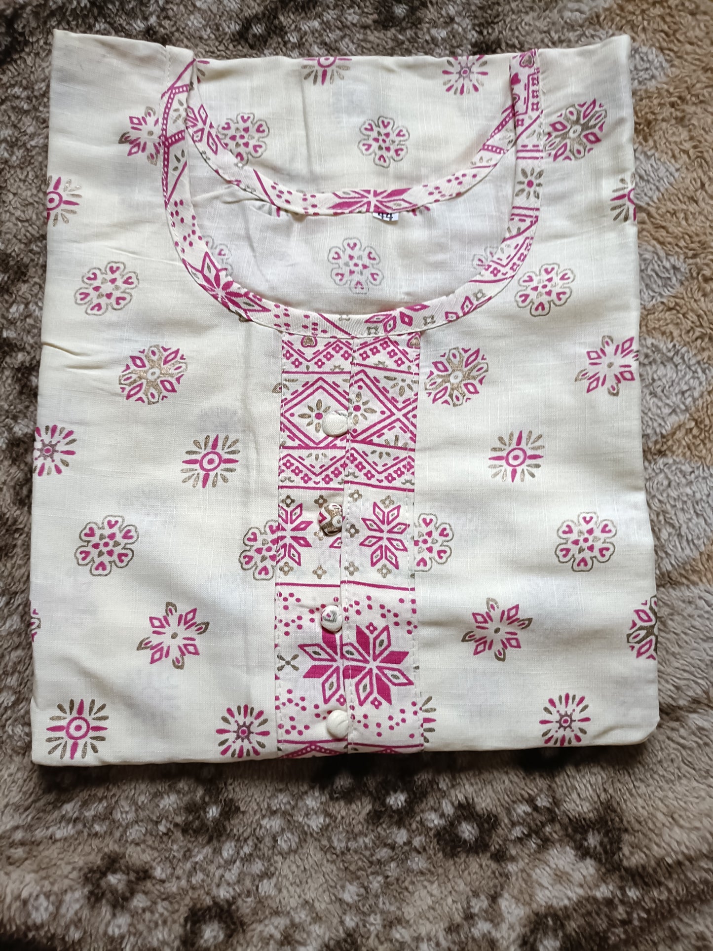 Women’s Printed Cotton Kurti – Elegant Ethnic Wear (Multiple Colors Available)