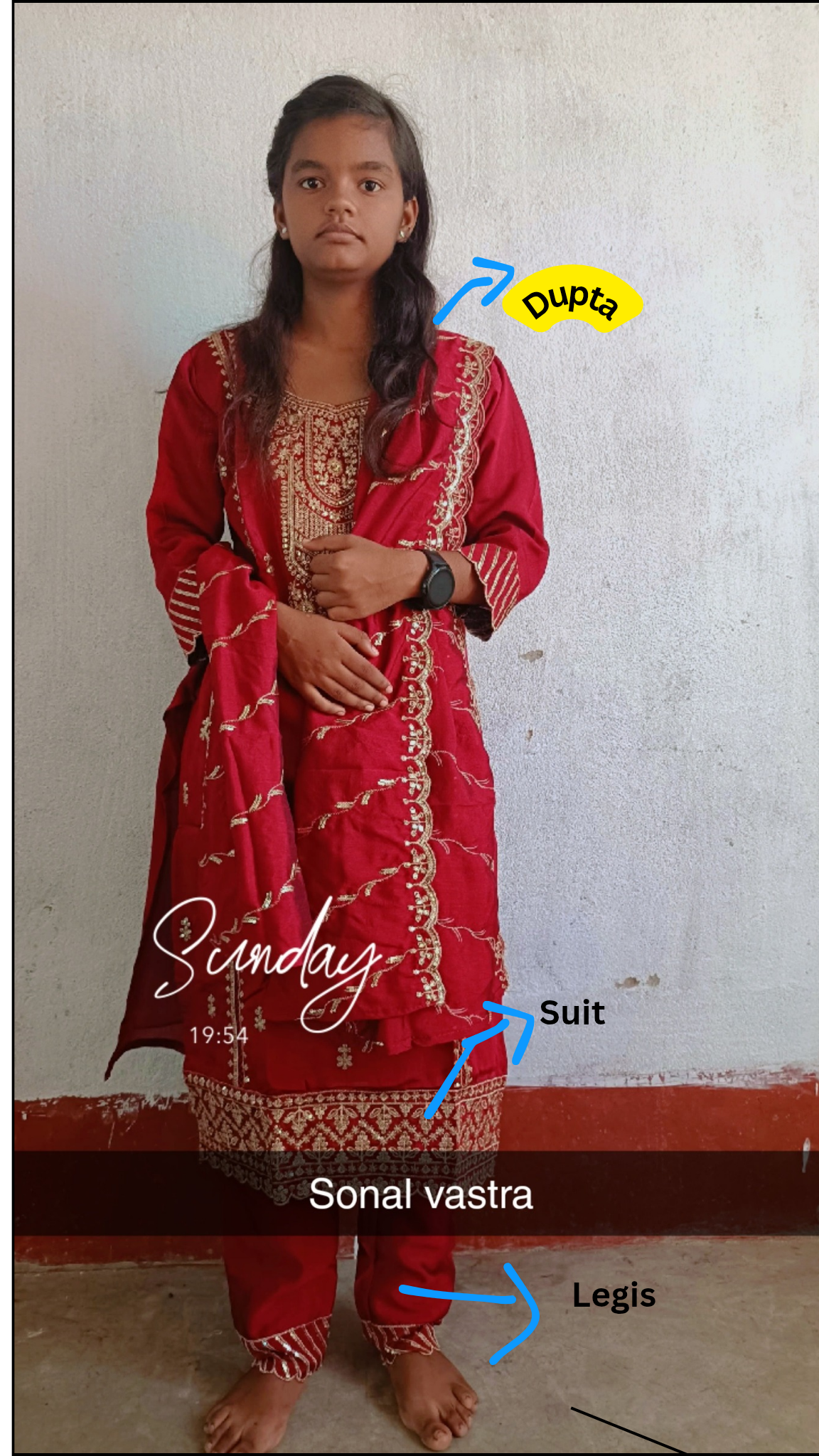 Red Embroidered Kurta Set with Dupatta | Stylish Festive & Party Wear Suit for Women & Girls